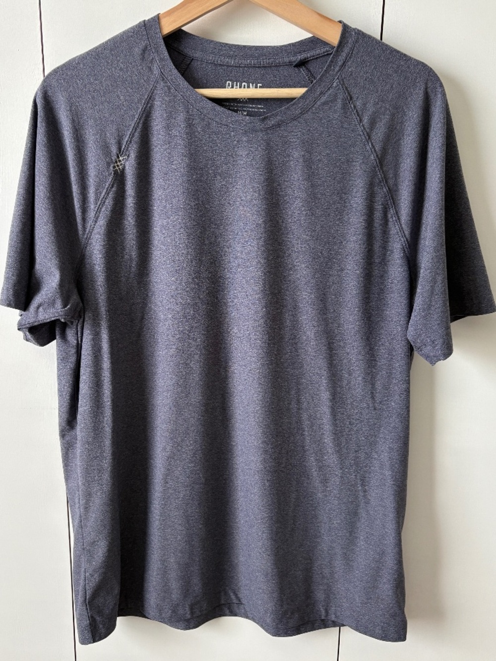 Rhone Men's Reign Short Sleeve Performance Tee Size M Midnight Heather Athletic